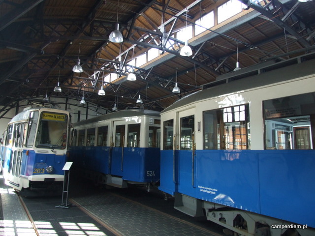 wystawa tramwajów w Muzeum Inżynierii Miejskiej